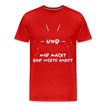 Tischler Spruch Beruf Lustiges Tischler Geschenk - Männer Premium Bio T-Shirt - Rot - Vorne - Damien (186cm)