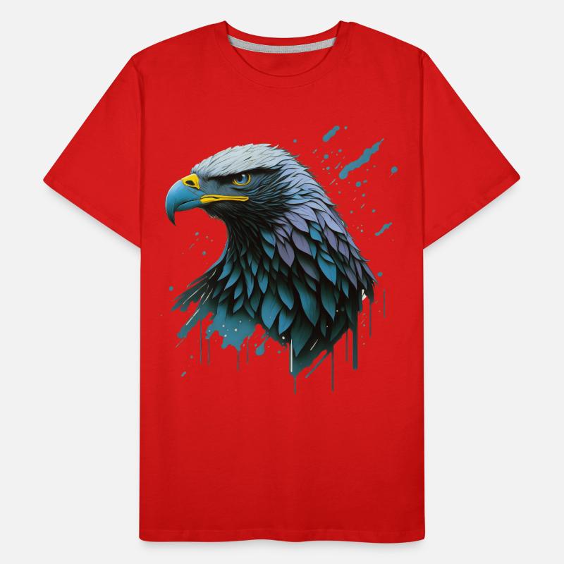 Unleash the Majesty: Eagle Men's Premium Organic T-Shirt