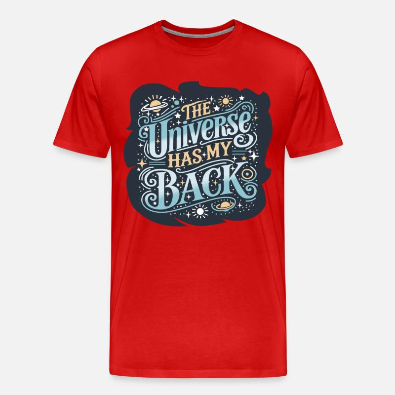 Das Universum - Männer Premium Bio T-Shirt - Rot
