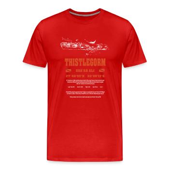 Wrack Rotes Meer Thistlegorm Tauchen Geschenk - Männer Premium Bio T-Shirt - Rot - Vorne - Damien (186cm)