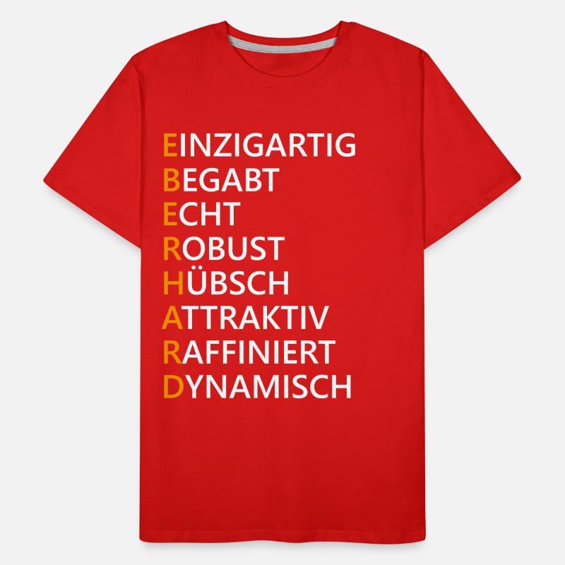 Eberhard Name Geschenk Männer Premium Bio T-Shirt