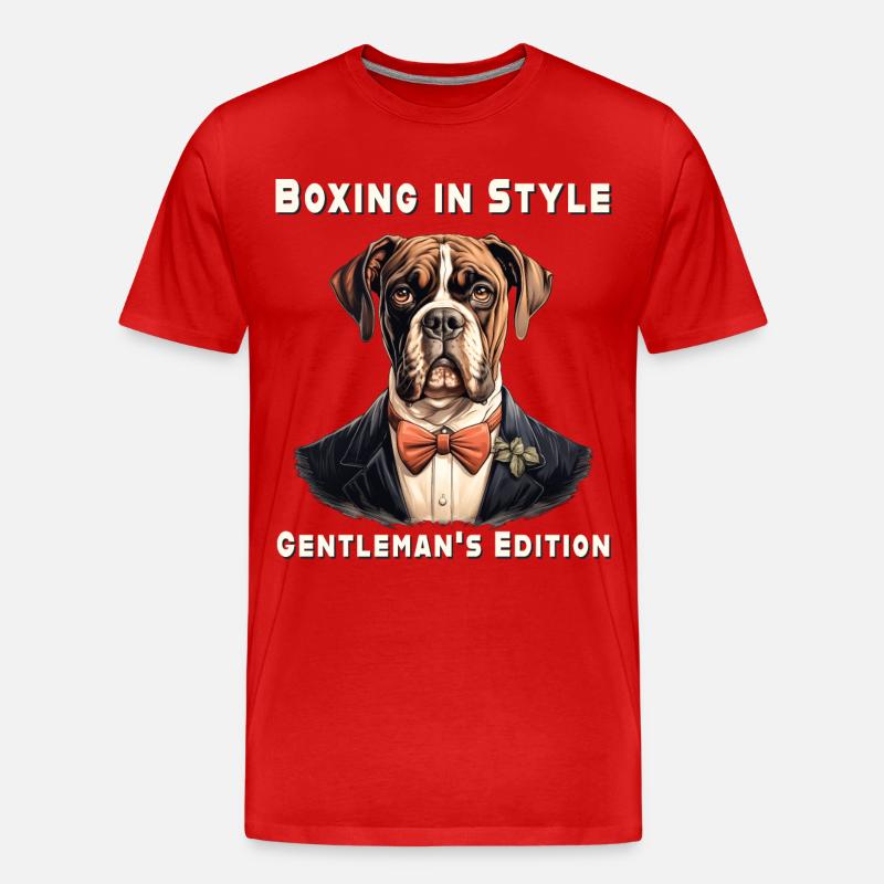 Boxen mit Stil - Männer Premium Bio T-Shirt - Rot
