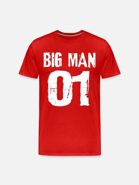 Big man, big man - Men's Premium Organic T-Shirt - red