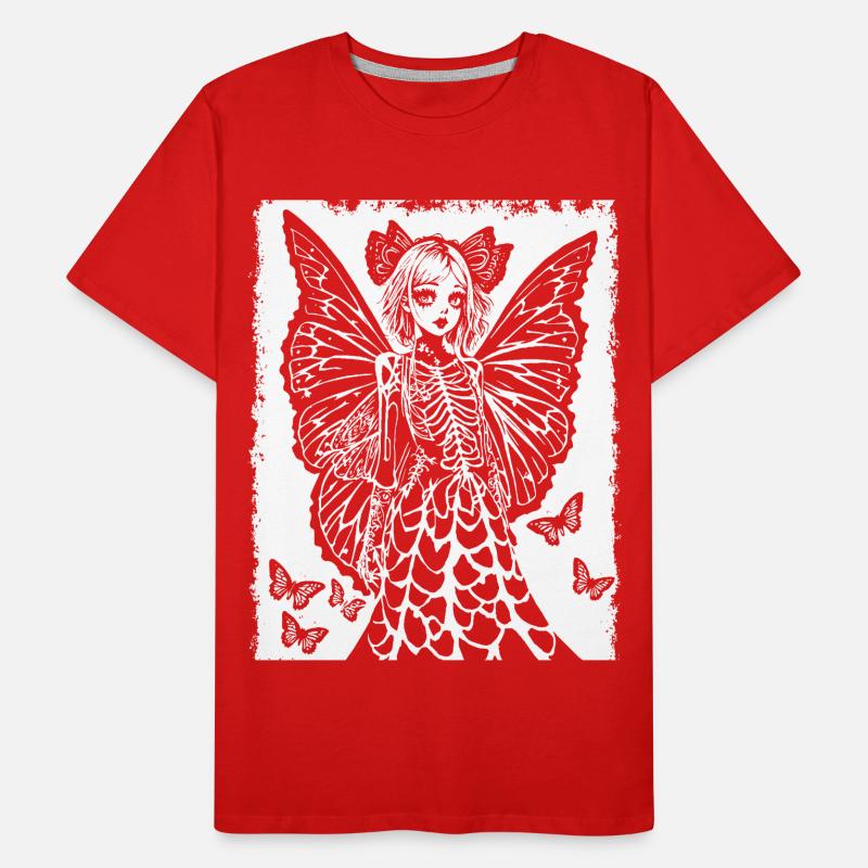 Fairycore Aesthetics Skeleton Fairy Goth Gothic G Men's Premium Organic T-Shirt