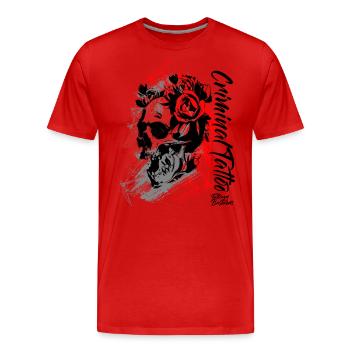 Criminal Ink tattooed tattoo ink - Männer Premium Bio T-Shirt - Rot - Vorne - Damien (186cm)