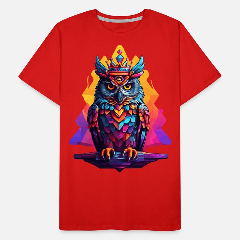 Eule Männer Premium Bio T-Shirt