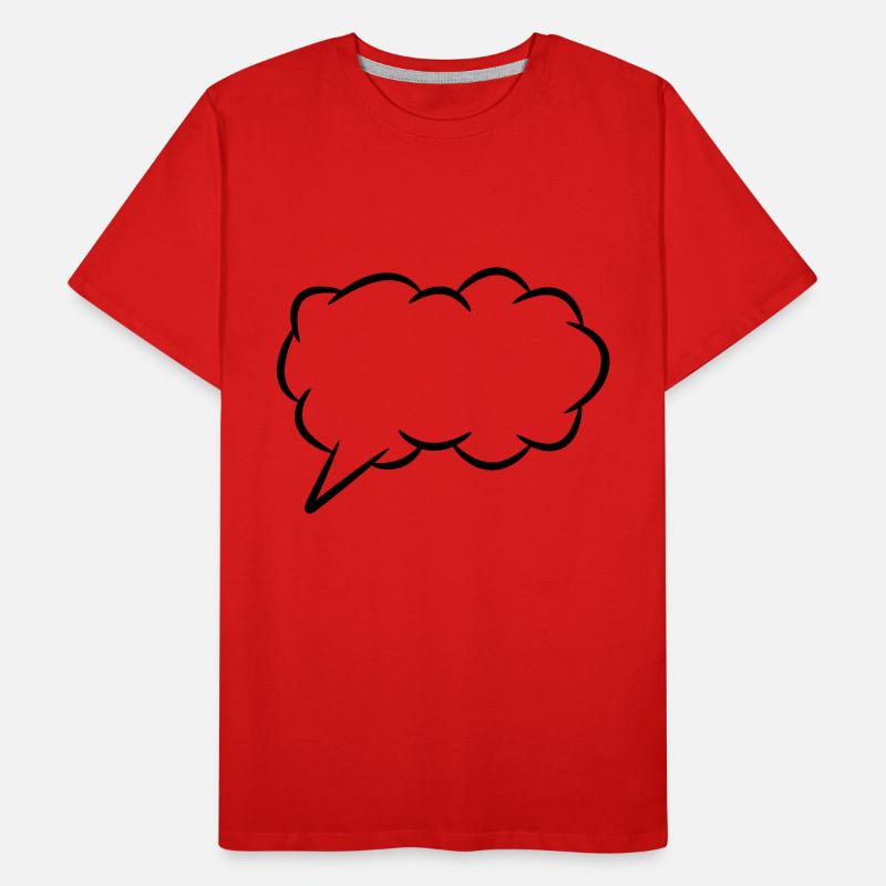 Speech bubble thought bubble Men's Premium Organic T-Shirt
