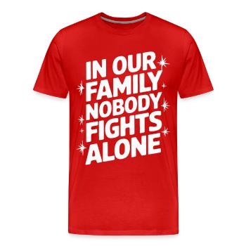 Sensibilisation au cancer Cancer Cancer du sein - T-shirt bio Premium Homme - rouge - Devant - Damien (186cm)