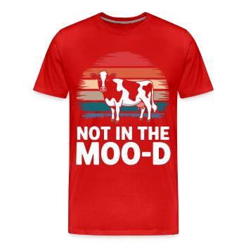 Éleveur de vaches Ferme Éleveur de vaches - T-shirt bio Premium Homme - rouge - Devant - Damien (186cm)