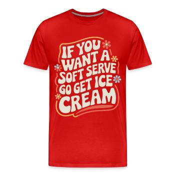 Volleyball Spieler Beach Volleyball Volleyballer - Männer Premium Bio T-Shirt - Rot - Vorne - Damien (186cm)