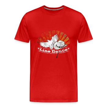 linedance - Männer Premium Bio T-Shirt - Rot - Vorne - Damien (186cm)