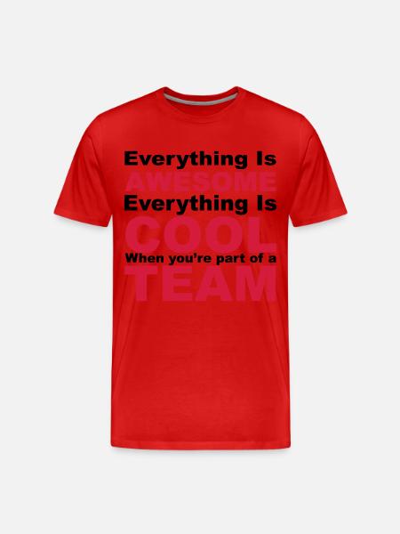 Awesome - Männer Premium Bio T-Shirt - Rot