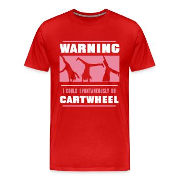 Gymnastique Gymnastes - T-shirt bio Premium Homme - rouge - Devant - Damien (186cm)