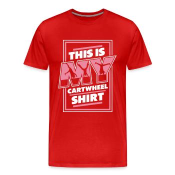 Gymnastique Gymnastes - T-shirt bio Premium Homme - rouge - Devant - Damien (186cm)