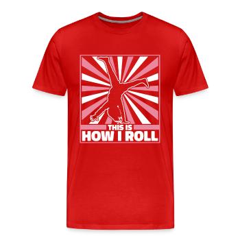 Gymnastique Gymnastes - T-shirt bio Premium Homme - rouge - Devant - Damien (186cm)