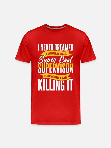 Supervisor profession - Men's Premium Organic T-Shirt - red