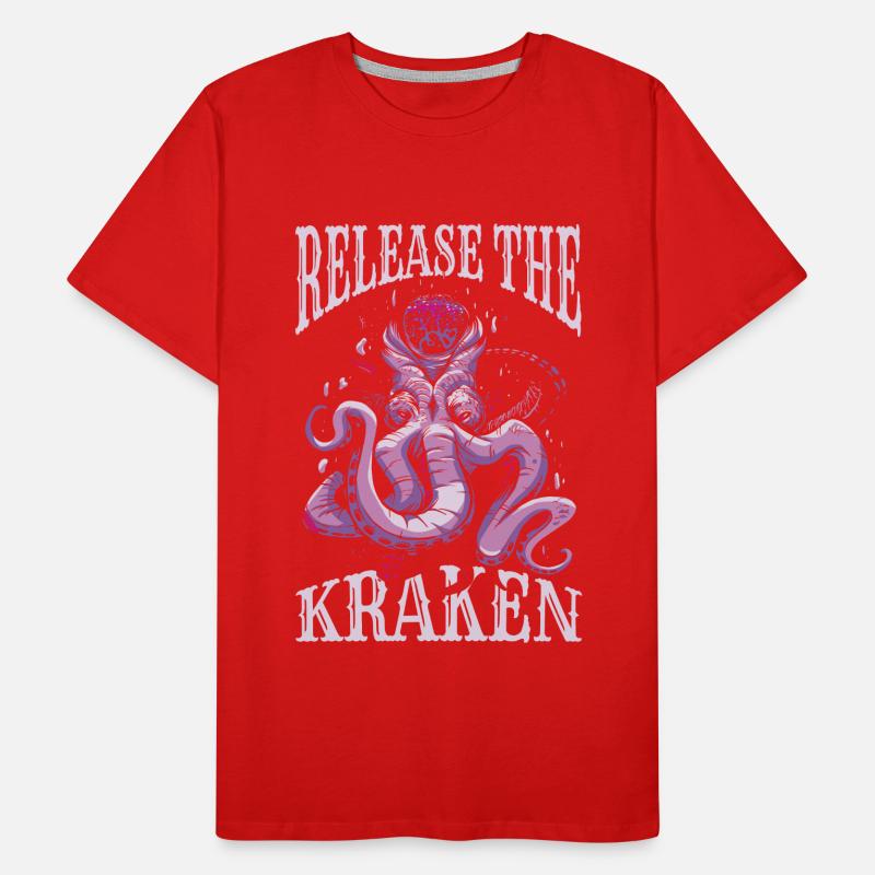 Octopus Octopus Cuttlefish Animal Men's Premium Organic T-Shirt