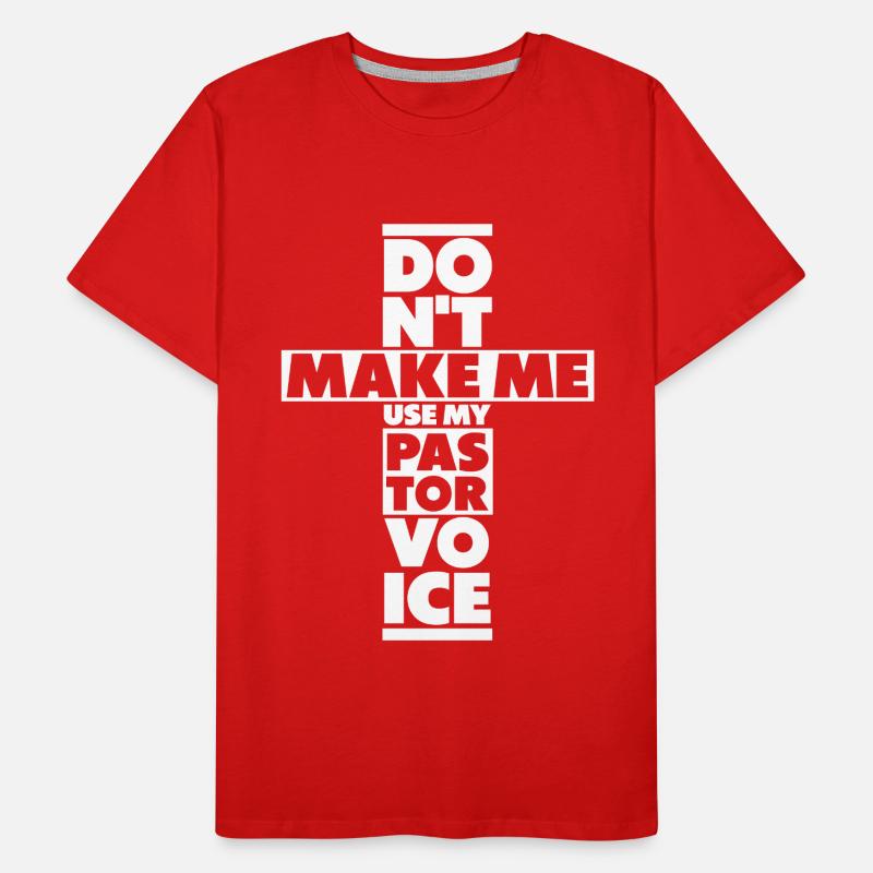 Pasteur Pasteur Prédicateur Église Chrétienne T-shirt bio Premium Homme