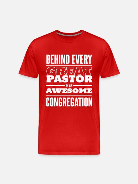 Pasteur Pasteur Prédicateur Église Christ - T-shirt bio Premium Homme - rouge