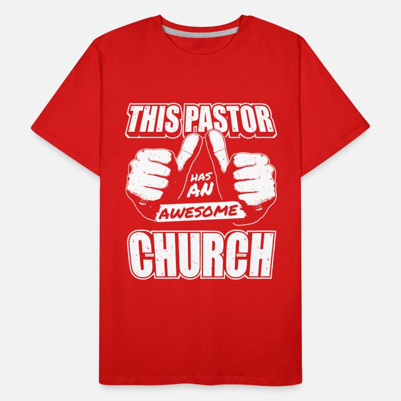 Pasteur Pasteur Prédicateur Église Christ T-shirt bio Premium Homme