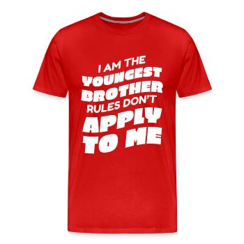 Brother Big brother Siblings Family - Men's Premium Organic T-Shirt - red - Front - Damien (186cm)