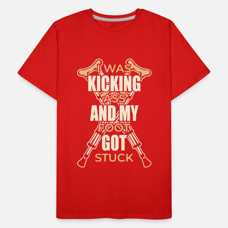 Get well Broken foot Broken bone Men's Premium Organic T-Shirt