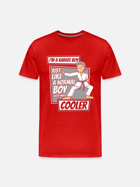 Karate Karate Fighter Martial Arts - Men's Premium Organic T-Shirt - red