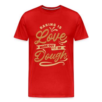 Bäcker Backen - Männer Premium Bio T-Shirt - Rot - Vorne - Damien (186cm)
