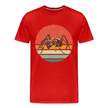 Ameisen Insekten Ameise - Männer Premium Bio T-Shirt - Rot - Vorne - Damien (186cm)