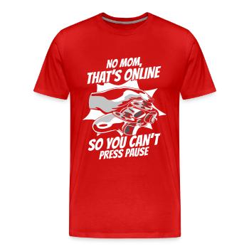 Gamer Gaming Videospiele Konsole Controller - Männer Premium Bio T-Shirt - Rot - Vorne - Damien (186cm)