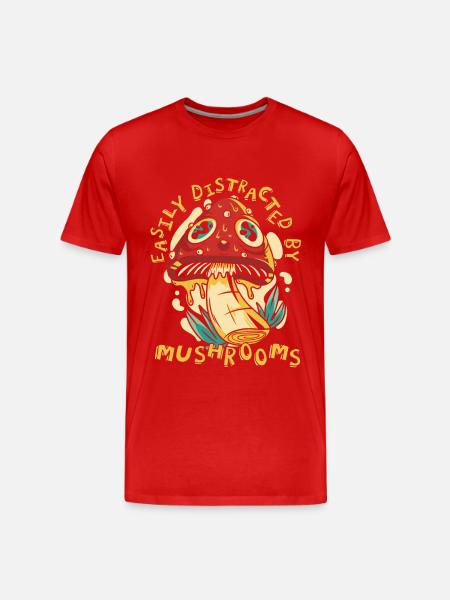 Champignons Champignons Champignon Champignon - T-shirt bio Premium Homme - rouge