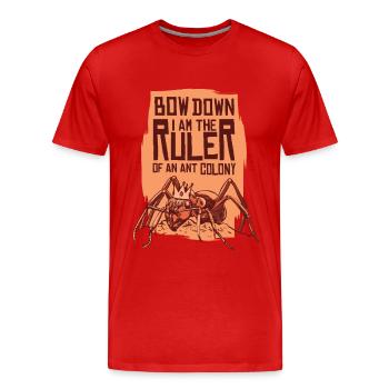 Fourmis insectes fourmis - T-shirt bio Premium Homme - rouge - Devant - Damien (186cm)