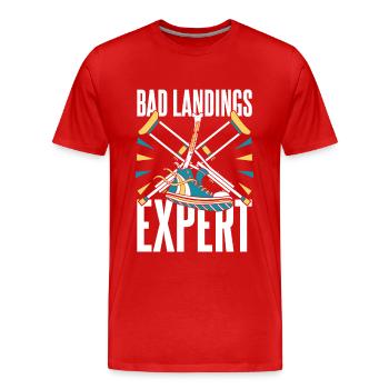 Rétablissez-vous Pied cassé Os cassé - T-shirt bio Premium Homme - rouge - Devant - Damien (186cm)