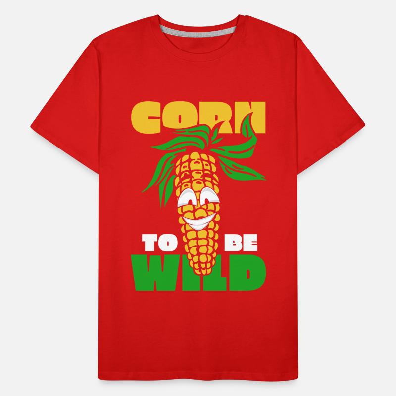 Maize Corncob Farmer Men's Premium Organic T-Shirt