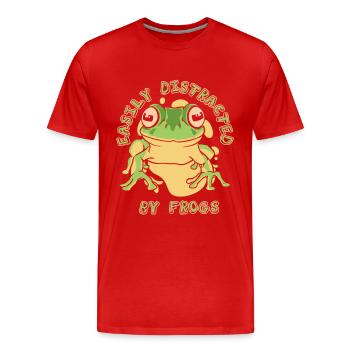 Frog Toad - Men's Premium Organic T-Shirt - red - Front - Damien (186cm)