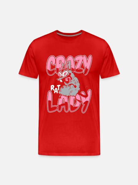 Rat animal Rat rodent - Men's Premium Organic T-Shirt - red