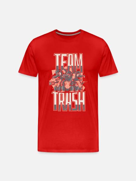 Rat animal Rat rodent - Men's Premium Organic T-Shirt - red