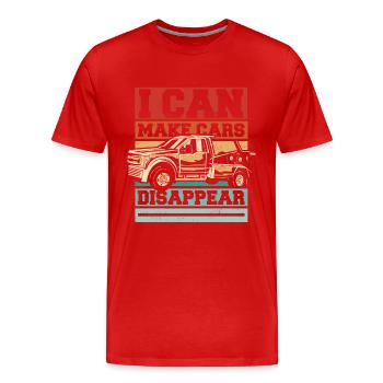 Abschleppwagen Truck Abschlepper - Männer Premium Bio T-Shirt - Rot - Vorne - Damien (186cm)