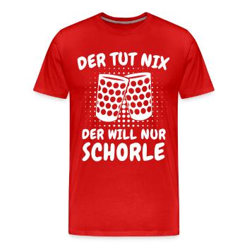 Pfalz Pfälzer Rheinland Pfalz - Männer Premium Bio T-Shirt - Rot - Vorne - Damien (186cm)