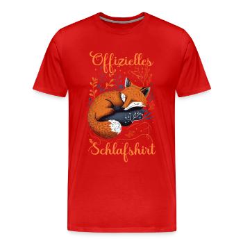 Fuchs Füchse Wildtier Waldtier Rotfuchs - Männer Premium Bio T-Shirt - Rot - Vorne - Damien (186cm)
