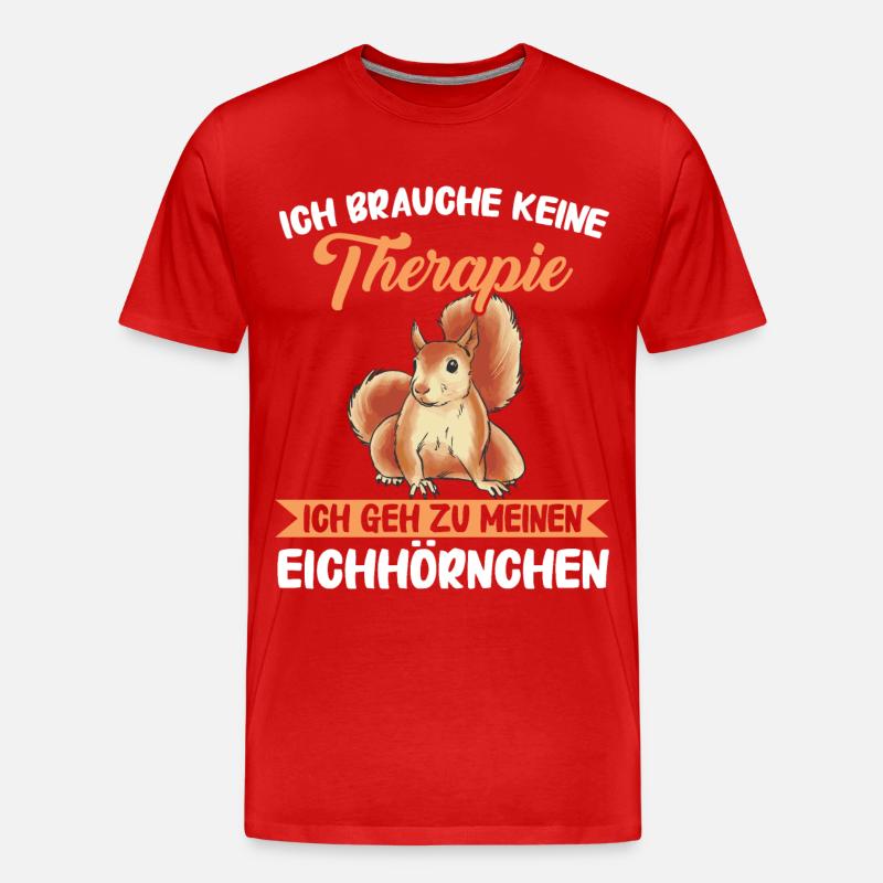 Eichhörnchen Baumhörnchen Squirrel - Männer Premium Bio T-Shirt - Rot