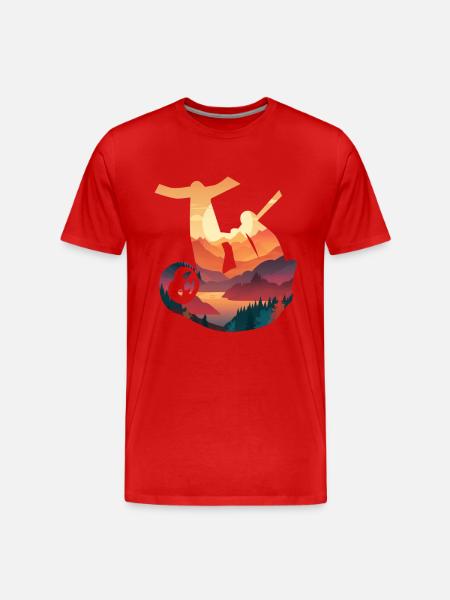Faultier Faultiere Tier Schlafen Faul - Männer Premium Bio T-Shirt - Rot