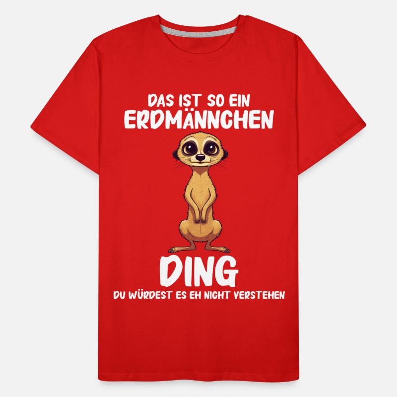 Erdmännchen Scharrtier Tier Männer Premium Bio T-Shirt