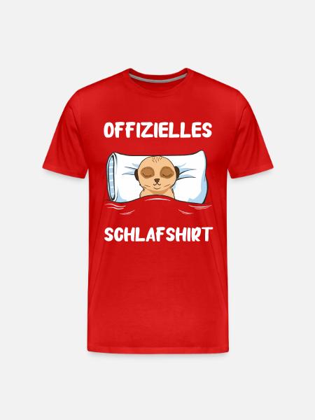 Erdmännchen Scharrtier Tier - Männer Premium Bio T-Shirt - Rot