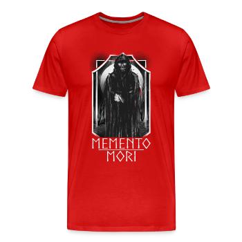Sterblichkeit Philosophie Lateinisch Stoizismus - Männer Premium Bio T-Shirt - Rot - Vorne - Damien (186cm)