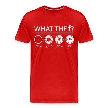 Photographe Photographie - T-shirt bio Premium Homme - rouge - Devant - Damien (186cm)
