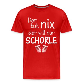 Pfalz Pfalz Pfälzer Rheinland Pfalz - Männer Premium Bio T-Shirt - Rot - Vorne - Damien (186cm)