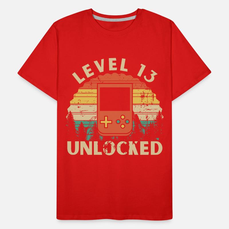 Level 13 Unlocked T-shirt bio Premium Homme