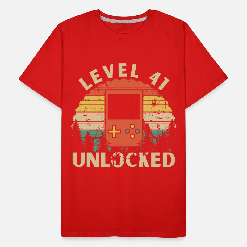 Level 41 Unlocked T-shirt bio Premium Homme