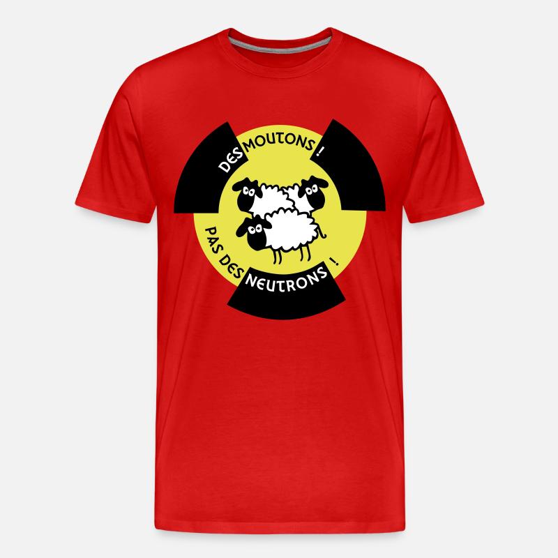 Sheep! Kein Neutron! - Männer Premium Bio T-Shirt - Rot